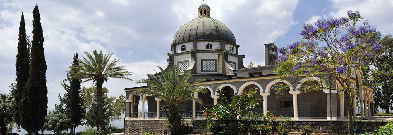 Catholic Church on the Mount of Beatitudes - 8 Days Holy Land Tour