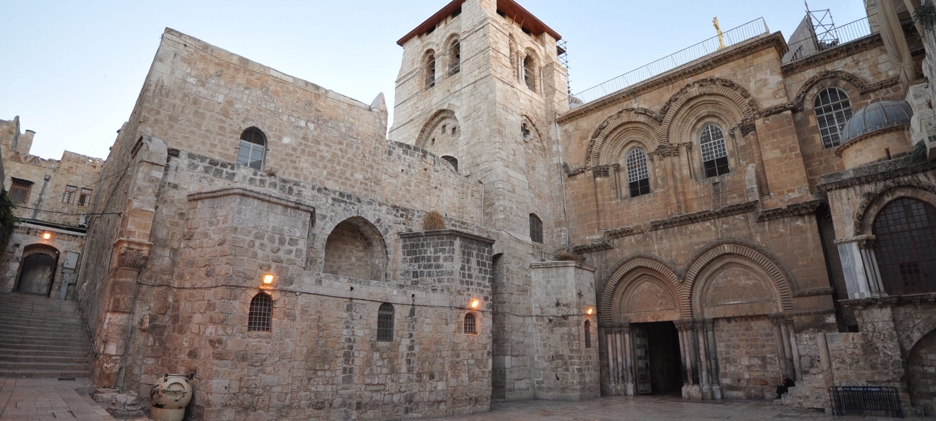 The historic Church of the Holy Sepulchre in the Old City of Jerusalem—spiritual Holy Land pilgrimage tours by Avatar Travel.