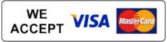 We accept Visa and MasterCard